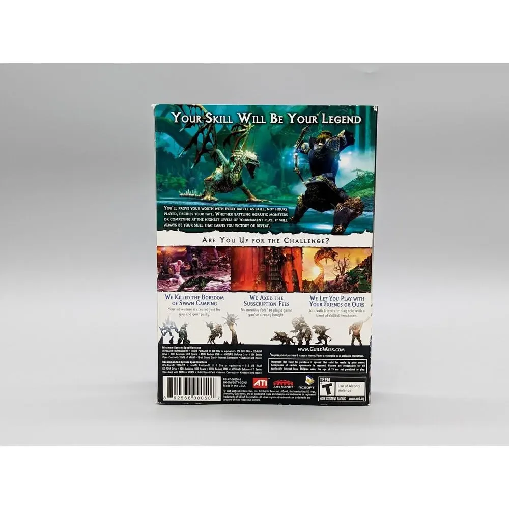 Guild Wars PC CD ROM Big Box Game & Installation Discs - No Manuals